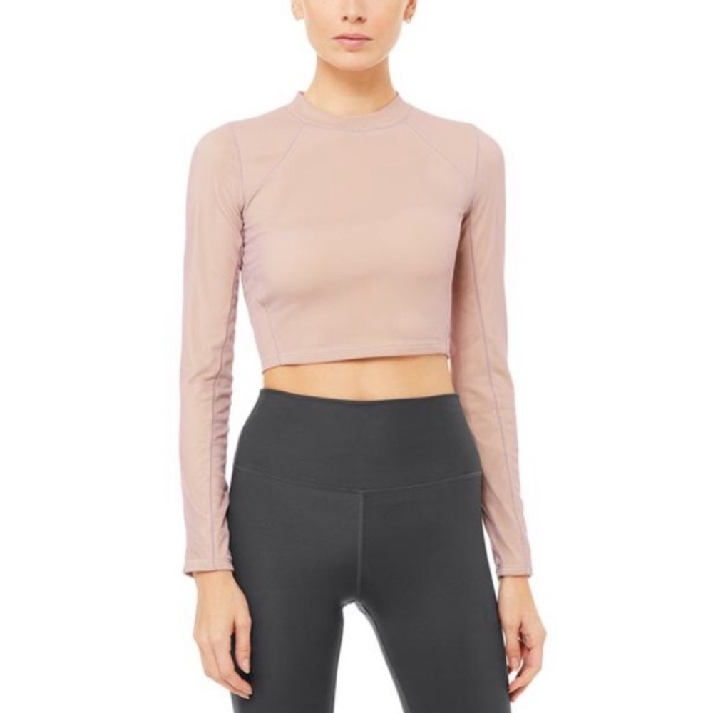 Alo Yoga Vision Long Sleeve Mesh Top New Size Xs